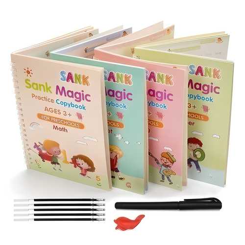 Magic Practice Copybook (4 books/ Reusable)